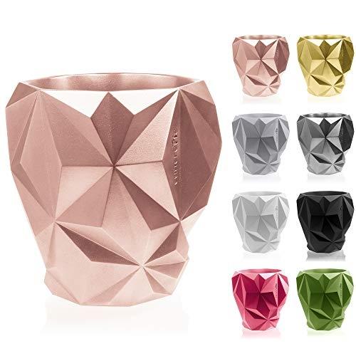 CONCRETTE POT DE FLEURS OR ROSE Ø 24-34,6 X 32 X 34,8 CM GEOMETRIC_0