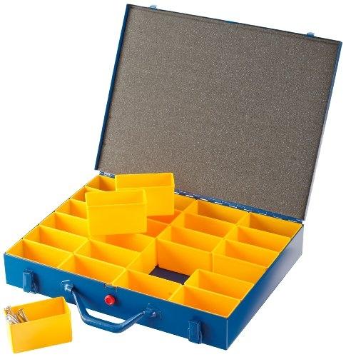 ALLIT Mallette de rangement en tôle d'acier EuroPlus - Pour petites pièces - Dimensions 440x370x70 mm_0