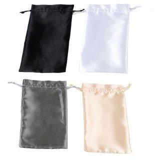 50 BOURSES EN SATIN AVEC CORDON 15 X 24 CM  - 4 COLORIS AU CHOIX