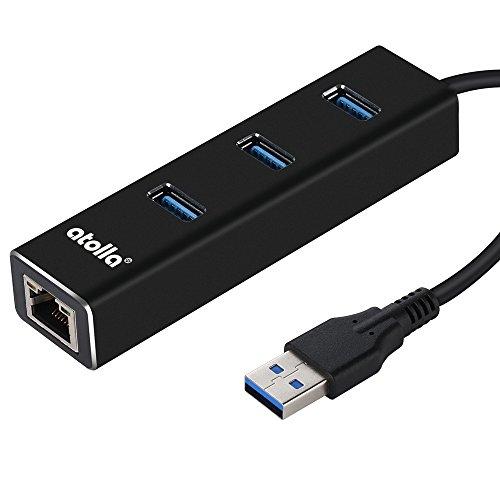 ATOLLA HUB USB 3.0 MULTIPLES 3 PORTS AVEC UN RJ45 ADAPTATEUR USB GIGAB_0