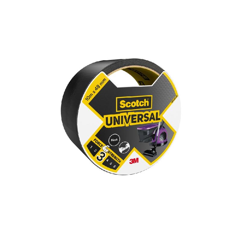 Adhésif de réparation SCOTCH Universal - Noir - Déchirable à la main - 10 m x 48 mm_0