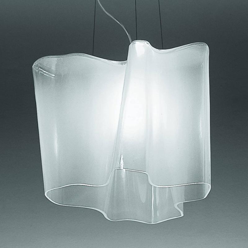 ARTEMIDE LOGICO SUSPENSION 1 LAMPE 40 CM BLANC