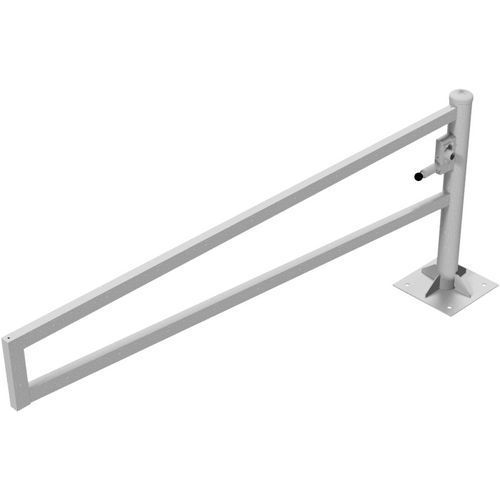 BARRIÈRE PIVOTANTE GALVANISÉE À CHEVILLER BLOCAGE-2500MM - SCHAKE