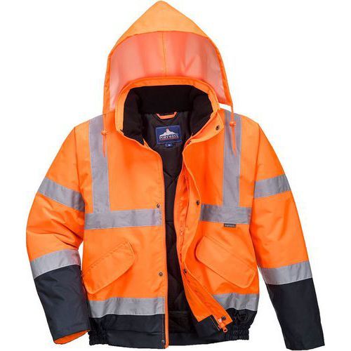 BLOUSON HAUTE-VISIBILITÉ BICOLORE S266 BLEU/ORANGE M - PORTWEST