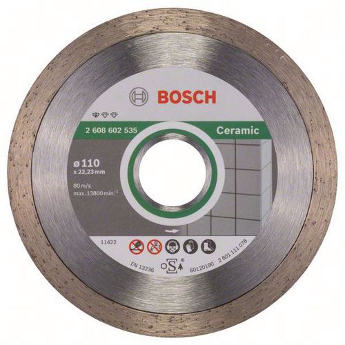 BOSCH 1 DISQUES À TRONÇONNER DIAMANTÉS STANDARD FOR CERAMIC