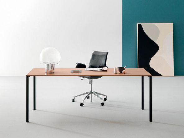 Bureau individuel moderne bois mélaminé L120 à 200 cm Prof 60 ou 80 cm_0