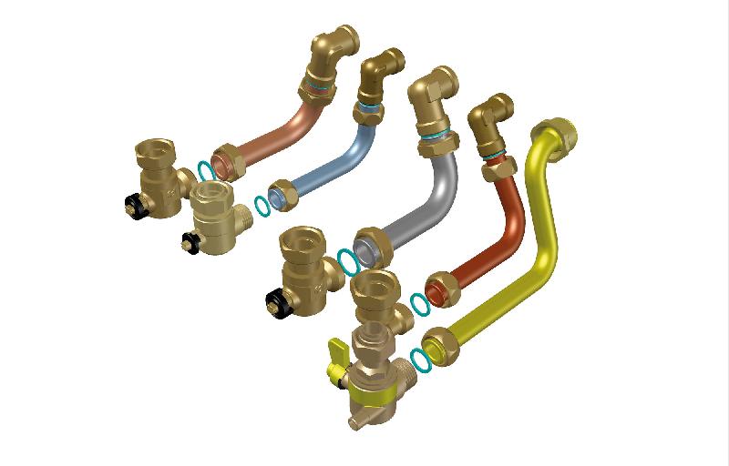 Cadre écarteur pour tubulures 70 mm prémonté pour tube kit tubulure express - SAUNIER DUVAL - 0010025506 - 752043_0