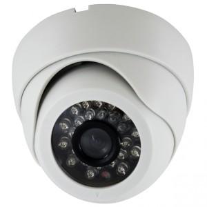 CAMÉRA DÔME VIDÉOSURVEILLANCE IR SONY® 700 LIGNES, 24 LEDS, 20M - BLANC