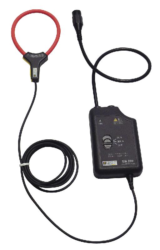 CHAUVIN ARNOUX - MiniFLex MA200 - Capteur flexible d'intensité haute fréquence 300A AC/450A crête - Oscilloscope - Bande passante 1 MHz - Longueur capteur 25cm - Rapport sortie/entrée 100 mV-10 mV AC/A_0