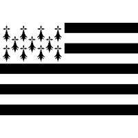 DRAPEAU BRETAGNE : DIMENSIONS - 60 X 90 CM