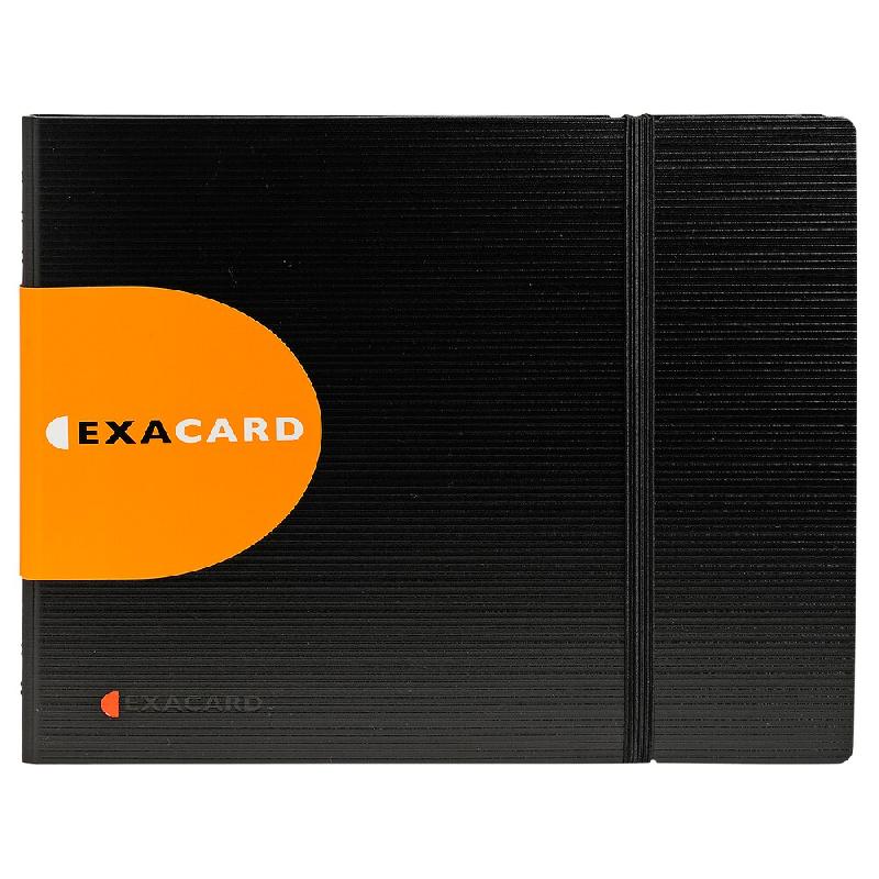 Exacompta Lot de 5 Porte-cartes EXACARD, reliure spiralée, 240 vues - noir matière synthétique 75134E_0
