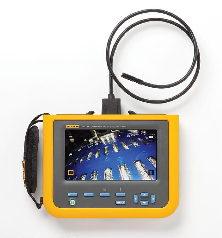 FLK-DS703-FC - Caméra d'inspection haute résolution Fluke Connect, écran tactile 7'', sonde Ø 8,5 mm, 1,2 m_0