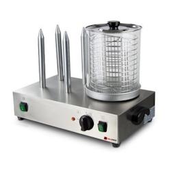GOLDINOX Machine à hot dog professionnelle 4 plots - gris inox 3701770824717_0