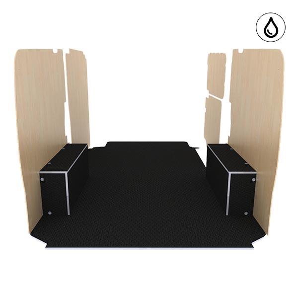 Habillage bois natural K5 CP antidérapant et vernis pour véhicules utilitaires - Plancher, protections et visserie inclus - Marque Mercedes_0