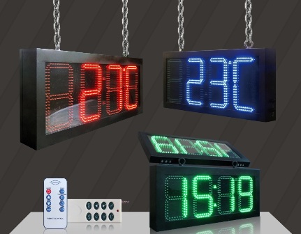 Horloge numérique avec température