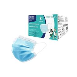 Hygivest Boîte de 2000 Masques Médicaux 3 Plis Type IIR - Non-tissé à Usage Unique - Petite Taille - Bleu - bleu OPMPR-C3PT2R-EB_0