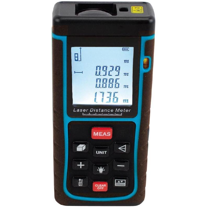 Lasermètre 60 M - Visée laser - Fonctions Pythagore - Précision ±2 mm - IP54_0