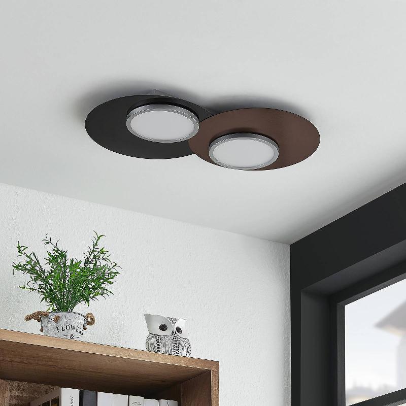 LINDBY ENAVI PLAFONNIER LED, À DEUX LAMPES