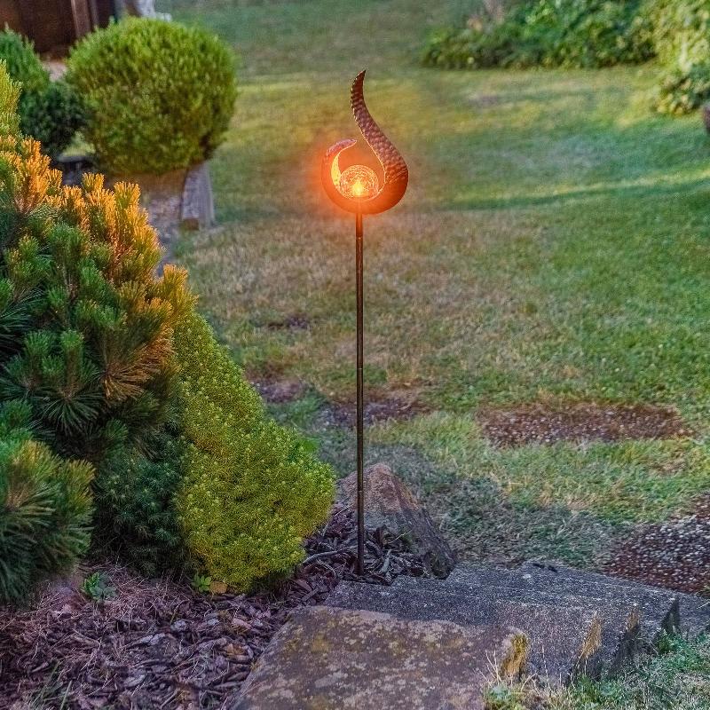 LINDBY YONCA LAMPE DÉCO SOLAIRE LED 119,2CM CUIVRÉ