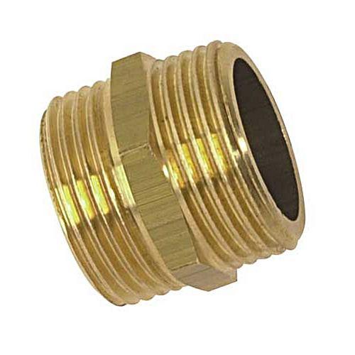 Mamelon égal boutte 2111396 - laiton - filetage 26/34 mm - tuyau 25 mm - raccord mâle fileté_0