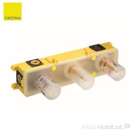 MÉCANISME MÉLANGEUR ENCASTRÉ POUR BAIN/DOUCHE 3 TROUS ITALY - CRISTINA ONDYNA CS11500