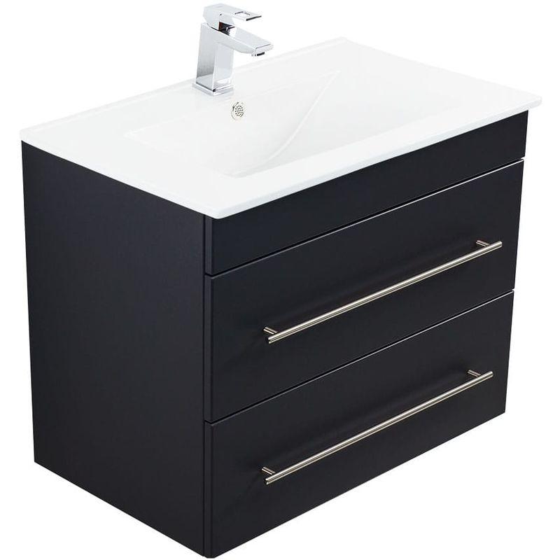 Meuble Salle De Bain Casa Infinity 750 Noir Satine Emotion Comparer Les Prix De Meuble Salle De Bain Casa Infinity 750 Noir Satine Emotion Sur Hellopro Fr