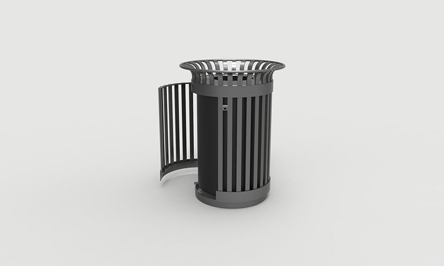 Mlwr200s-32-st - poubelle publique Maglin - 86kg - finition antirouille et durable_0
