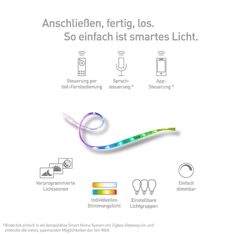MÜLLER LICHT TINT RUBAN LED WHITE+COLOR, 300 CM
