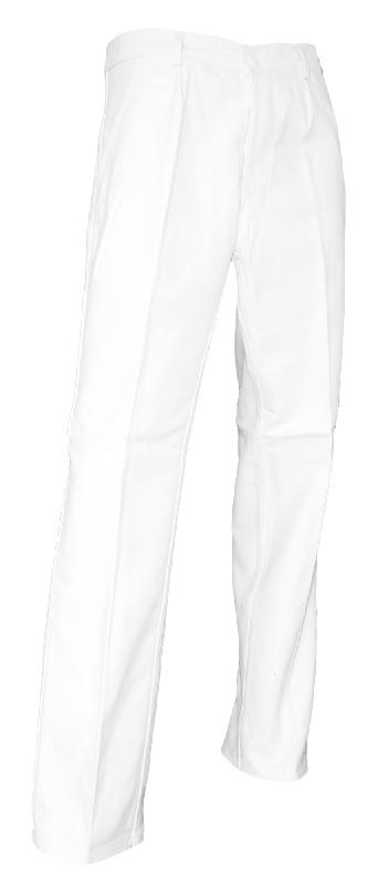 PANTALON DE PEINTRE EN COTON SERGÉ BLANC T38 - LMA LEBEURRE - 100144 T38