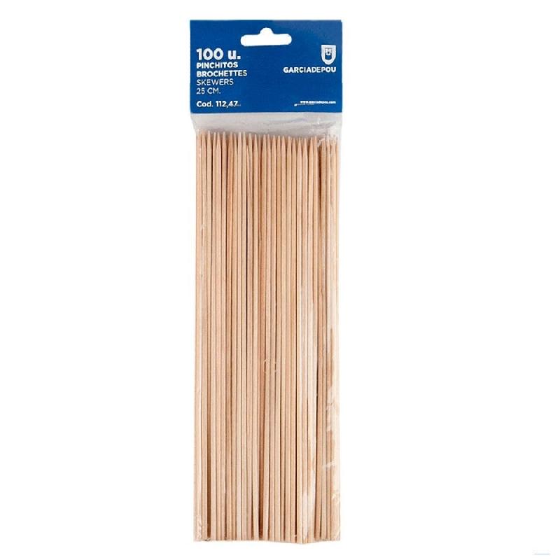 Pique brochette bois 25cm - par 100_0