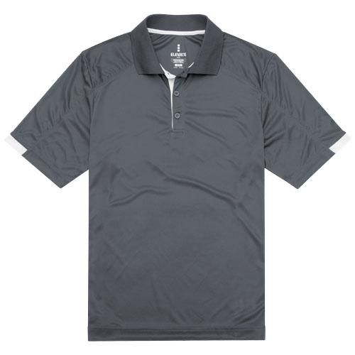 Polo Cool Fit manches courtes pour homme Kiso - Protection UV UPF 15-39 - Tricot texturé 100% micro polyester_0