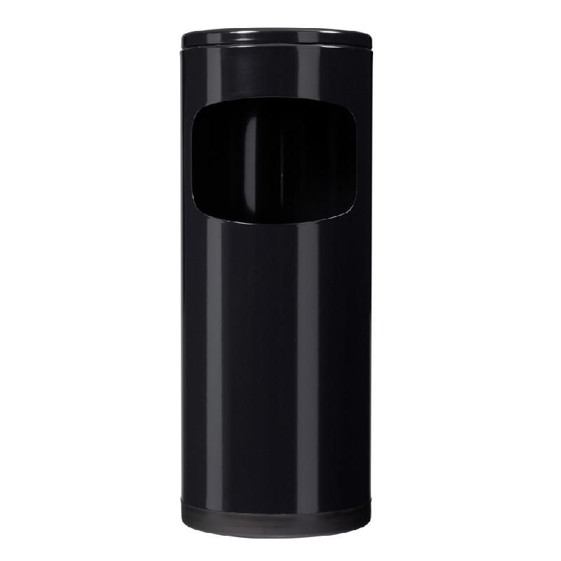 POUBELLE AVEC CENDRIER AMOVIBLE ROSSIGNOL CENDEO 12,5 L / 0,15 L NOIR