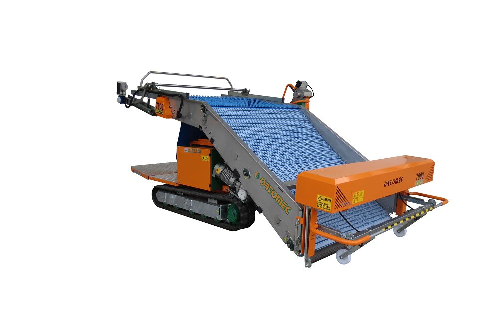 Récolteuse électrique automotrice 7400 Electro Herbex - Ortomec SRL - largeur de tête de récolte 130 à 180 cm, idéale pour serres et légumes comme valériane_0