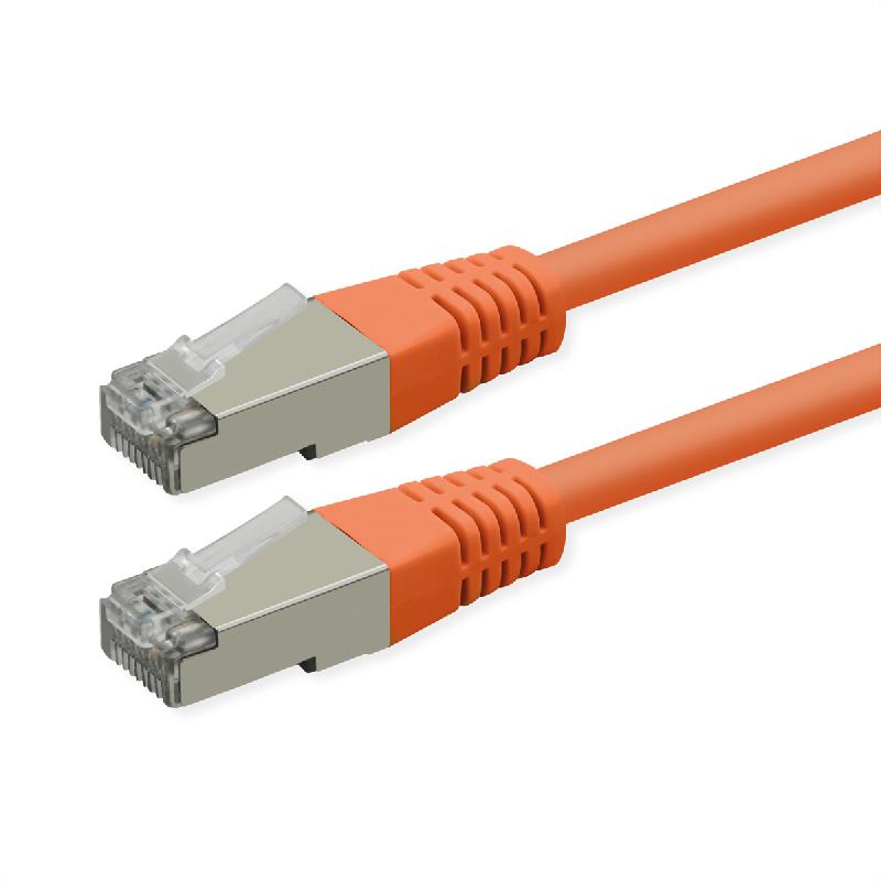 ROLINE Cordon Cat.6 (Classe E), PoE, S/FTP (PiMF) , orange, 20 m_0