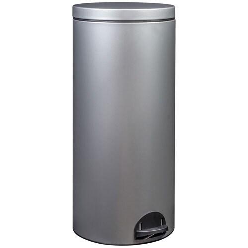 ROSSIGNOL Poubelle à pédale - Sania 30 L gris métal - 035-1153269_0