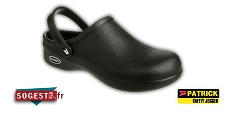 SABOT NOIR SANS SÉCURITÉ ANTIGLISSE