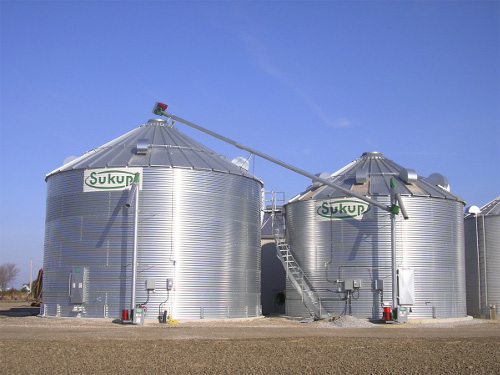 Silo de stockage de grain conique et à fond plat - SUKUP - robustesse et innovation_0