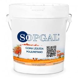 Sopgal Caoutchouc polyuréthane liquide avec catalyseur (6 kg, gris perle) Imperméabilise les terrasses et les toitures-terrasses et empêche les fui_0