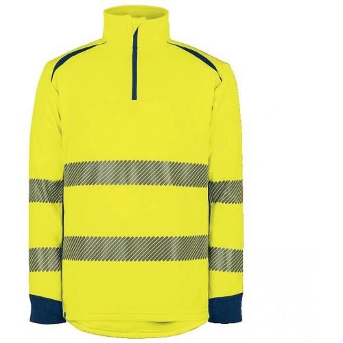 SWEAT HAUTE VISIBILITÉ RENFORCÉ ET RÉTRORÉFLÉCHISSANT LONG LIFE - JAUNE M T2S