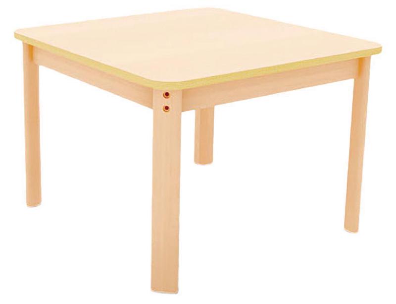 TABLE ERGO CARRÉE T4 - HÊTRE/HÊTRE - MANUTAN COLLECTIVITÉS