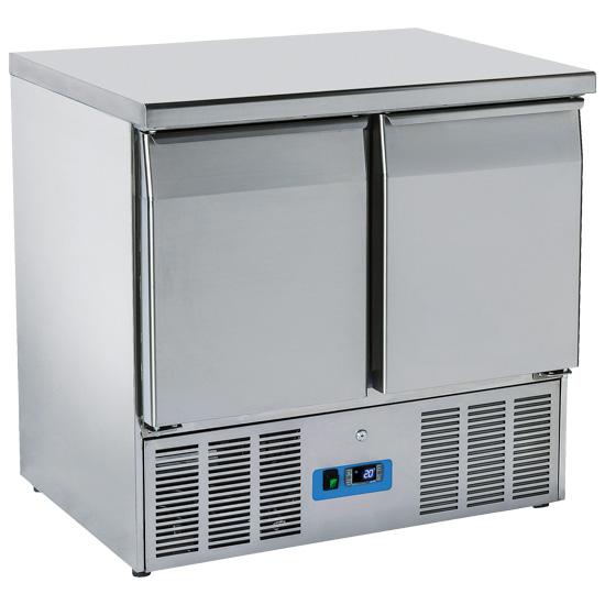 Table réfrigérée inox 2 portes gn 1/1 température 0/+8°c - P9719C_0