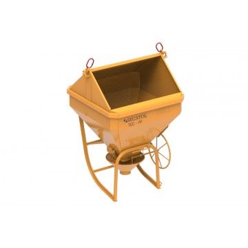 Tec PF bennes à béton - mécanisme couché avec boucles latérales et tuyau de 3m_0
