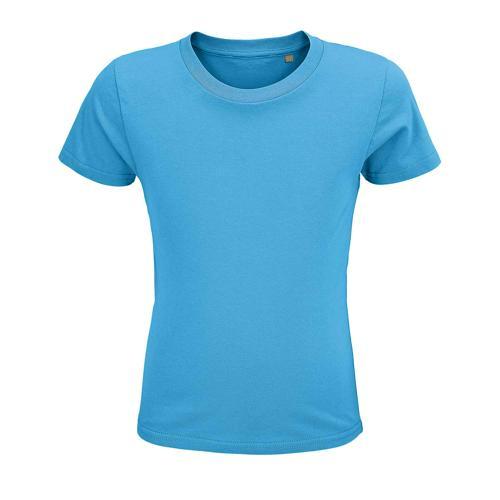 TEE-SHIRT PERSONNALISABLE ENFANT COTON ORGANIQUE BIO JERSEY 150 AQUA