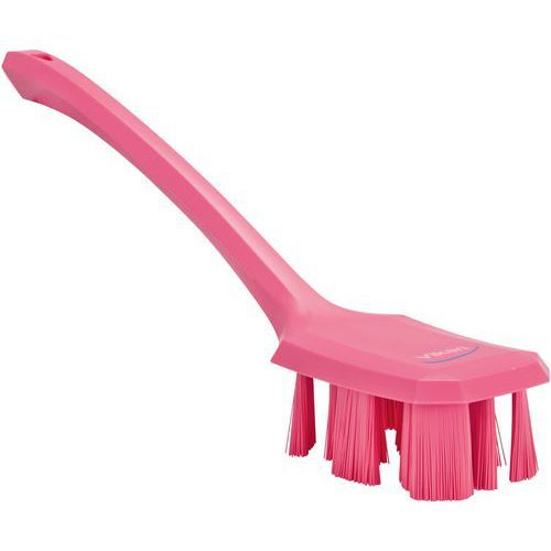 UST BROSSE À MAIN MANCHE LONG 395 MM DUR ROSE - VIKAN