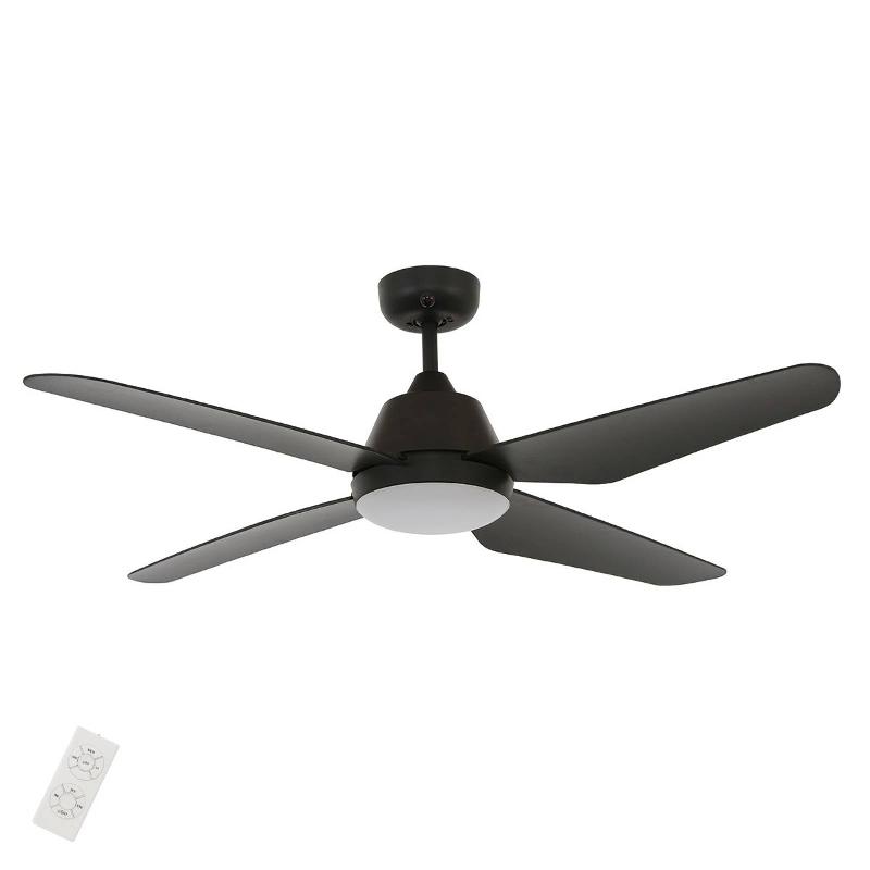 BEACON LIGHTING VENTILATEUR DE PLAFOND LED BEACON ARIA NOIR 122 CM SILENCIEUX