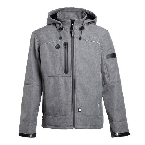VESTE DE TRAVAIL SOFTSHELL - GRIS CHINE/NOIR - FLORES - M NORTH WAYS