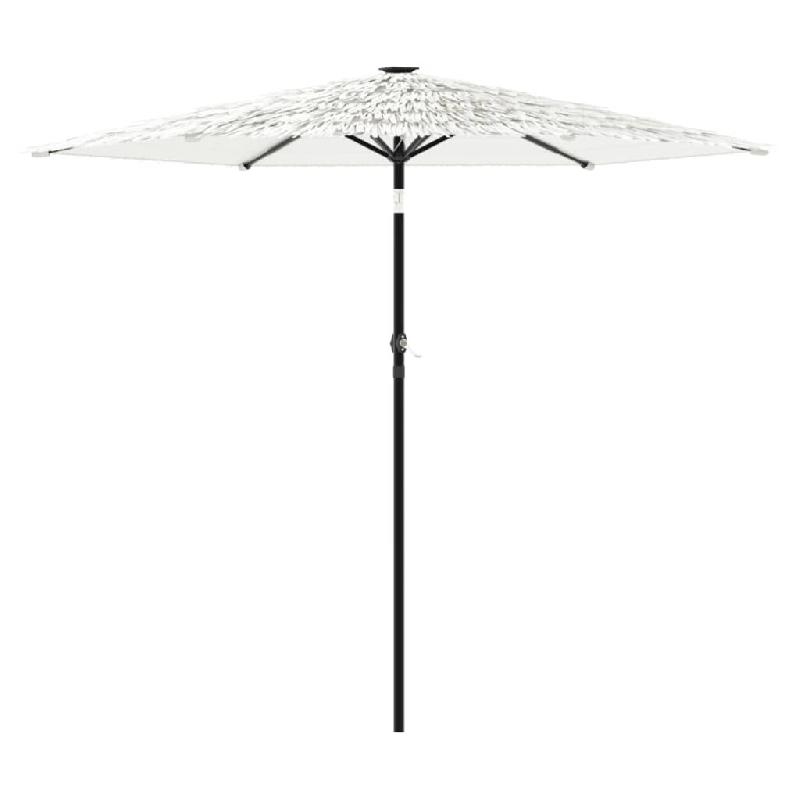 VidaXL Parasol de jardin avec mât en acier blanc 268x268x226 cm Modèle Atlas Design - 4005104_0