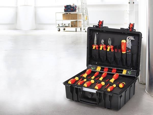 WIHA - Caisse à outils Basic Set L Electric - 39 pièces - Isolation VDE - IP67 - 20L - 14,2 kg - WH45257_0