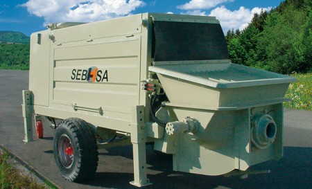 Bd-1504 - Pompes à béton stationnaire sur roues avec débit nominal de 53 à 110 m³/h_0