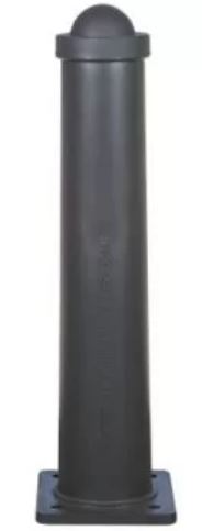 Borne en plastique Sant Feliu à mémoire de forme - polyéthylène gris - flexible à 20° - fixation par vis d’ancrage_0